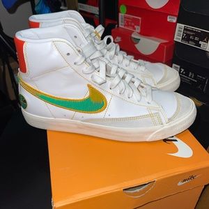 Nike Kids Sneakers White and Orange